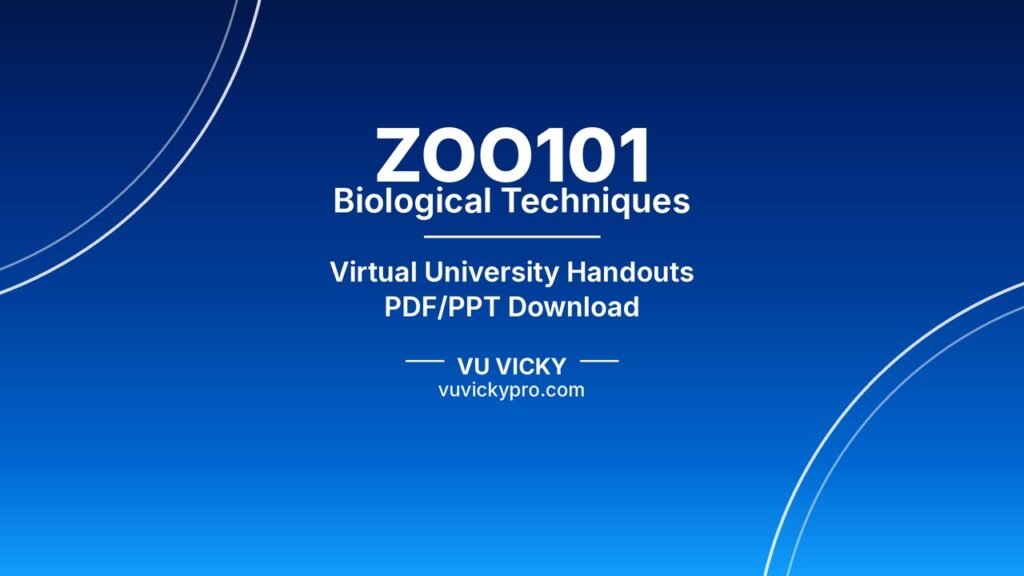 ZOO101 Biological Techniques Handouts